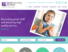 Tablet Screenshot of earlylearningplacements.com.au